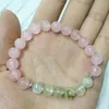 MG0357 natuurlijke spirituele praktijk armband voor vrouwen trendy edelsteen yoga armband stimulerende rozenkwarts sieraden