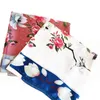 Les nouvelles serviettes de plage de printemps et d'été mme Sun Resort simulation serviette en soie grande fleur imprimé châle longue section 563