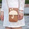 Moda donna ragazze tracolla crossbody mini borsa messenger nuovo ombrello cartoon PU cuoio telefono borsa di alta qualità