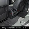 Garniture de cadre de décoration de sortie de climatiseur arrière en Fiber de carbone pour Audi A6 C7 A7 2012-18 accessoires d'intérieur de style de voiture