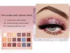 PUDAIER 18 Colors Matte & Glitter Eyeshadow Palette Waterproof Nude Glitter Eye Shadow Makeup Pigment Smoky Fish Scale Eyeshadow