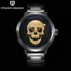Punk 3D Skull Personality Retro Fashion Men's Watch Wathproof 30m Steel Stainless Quartz Watch Pagani Design Relogio Maschulino