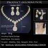 Pera Elegant Dubai Women Pear Drop Jewelry Set Bridal Cumbic Zirconia Pendant Collier et boucles d'oreilles Set pour un cadeau de mariage J221 C1817347865