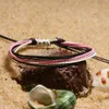 Beliebtes handgefertigtes, gewebtes, mehrfarbiges Kordel-Charm-Armband im böhmischen Stil zu verkaufen