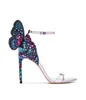 broderie Vente-print Hot sandales aile de papillon dames designers marque sophia webster bal chaussures de soirée