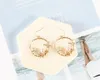 new hot Europe and the United States popular cold wind flowers natural freshwater pearl earrings fashion classic refined elegance