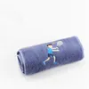 factory wholesale cotton extended sports towel embroidery villain 20 110cm soft sweat towel can be customized