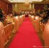 20 metri / rulli Centerpiecce di nozze favorisce tessuto non tessuto rosso tappeto corridore corridore per decorazioni per feste di nozze forniture tiro puntello
