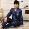 Çift pijama setleri ipek saten pijamas pijamas pijamalar ev takım elbise pijama sevgili erkek kadın sevenler kıyafetleri m-3xl