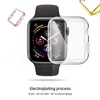Weiche Silikonhülle für Apple Watch Serie 4 44 mm 40 mm, TPU-Schutzhüllen für iWatch, Rundum-Abdeckung, ultradünn, klarer Rahmen