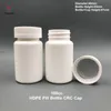 50 + 2 stks 100 ml 100cc 100G HDPE Solid White Lege Plastic Containers Plastic Geneeskunde Pil Flessen met Kind Proof CRC Caps