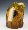 Oosterse vintage handwerk Natural Amber Scorpion Statue