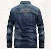 Men's Jackets 2 Colors Mens Fashion Denim Jacket European American Lapels Streetwear Outdoor Motorcycle Casual Outwear