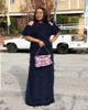Nuovo stile africano Abbigliamento donna Dashiki moda Speciale tessuto di lana abito lungo allentato taglia XL XXL FH834