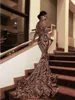 2020 NIEUWE Luxe Goud Zwart Prom Jurken Mermaid Off Shoulder Sexy African Prom Gowns Vestidos Speciale Gelegenheid Jurken Avondslijtage 3994