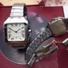 Nieuwe Generatie Santas Quartz Paren Horloge Roestvrij staal Rose Gold Diamond Mens Womens Horloges Horloges