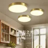 Tout en cuivre LEDplafonnier chambre plafonnier ultra-mince LED plafonnier plafonniers chambre allée couloir balcon lampes