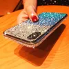 Custodie per strass sfumati per iPhone 11 Pro Max xs xr 8 7 plus Bling Glitter Diamond Cover per telefono huawei p30 samsung