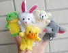 Vendita calda! Express Finger Puppets Peluche Talking Puntelli 10 diversi animali impostati giocattoli per bambini piccoli