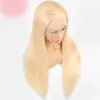 613 блондинка кружева фронт человеческих волос парик для женщин предварительно сорванный 613 парики бразильский прямой 150% реми