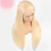 613 Blonde Lace Front Human Hair Wig For Women Pre Plucked 613 Wigs Brazilian Straight 150% Remy