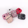 Airpod Cover per donna Ragazze Custodie per auricolari per Airpods TWS i10 i12 Custodia Bluetooth Strass Airpods Custodia antipolvere Luxury Full Diamond