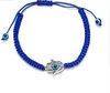 ship 20pcs Lucky Kabbalah blue String Thread Hamsa Bracelets Blue Turkish Evil Eye Charm Women Handmade Friendship Jewelry4482597