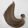 Vmae Double Drawn 3 Bundles/lot Piano Color #4 #14 WEFT Hair Weft Silk Straight Soft Virgin Remy Human Hair Extension