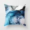 Nouveau Creative Blue Abstract Design Imprimé Coussin Couvre 45x45cm Maison / Bureau Canapé Taille Oreiller Couvre Polyester Lin Taie D'oreiller