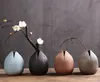 Flor seca Flores de cerâmica grossa Flores vasos permutador com o manual de cerâmica manual de mesa de desktop artigos domésticos vaso hidropônico zen restauração