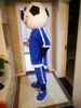 Costume de mascotte de football bleu de haute qualité, taille adulte, livraison gratuite