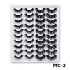 20 pares naturais cílios postiços falsos cílios longos maquiagem 3d pestanas de vison pelashelash pestanas de vison para a beleza