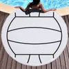 Basketball baseball tasseled round beach towel football vollyball bathroom towel Polyester fiber Quick Drying Swimming Bath Sports robes