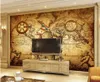 WDBH 3D фото обои Пользовательские росписи винтаж морской карта мира тема домашнего декора гостиной 3D настенные фрески обои для стен 3 д