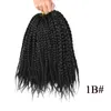 Trecce a scatola da 14 pollici Trecce per capelli all'uncinetto 12 fili/PCS Treccia della dea pre-avvolta per donne nere Intrecciare i capelli LS21