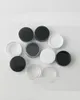 1 ml 1g 1 gramme Échantillon cosmétique Jar Plastique Plastique Pot Round Pot Black Vis Coud Couvercle Petite minuscule bouteille 1G pour les ongles de fard à paupières PO1088321