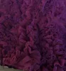 2020 부르고뉴 인어 이브닝 드레스 깊은 V 넥 반소매 비즈 셔링 댄스 파티 드레스 층 LengthTiered 스커트 특별 행사 가운
