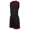 2019 nouveaux maillots de basket-ball vierges logo imprimé taille homme S-XXL prix pas cher expédition rapide bonne qualité noir rouge BR0001n