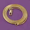 Exquisite 18K Genuine Jewelry Gold Filled Golden Chain Necklace 16-30 Inch