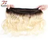 1B 613 Ombre blond menselijk haarbundels korte bobstijl 1012 inch 50 gbundle Braziliaans maagdelijk haar remy menselijke haaruitbreidingen7658691