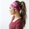Tie-Dye Sports Headband Kvinnor Flickor Broadside Cheerleaders Hair Bands Sweat Headbands Yoga Fitness Scarf Sport Handduk 13 stilar