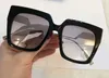 0354 / ق ساحة النظارات الشمسية الذهب أسود / رمادي المظللة نظارات شمسية للنساء Sonnenbrille gafas دي حتى نظارات مصمم الشمس الجديدة مع صندوق