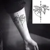 Tatouage temporaire imperméable loup loups baleine géométrique animal tatto flash tatoo faux tatouages pour fille femmes homme enfant 7