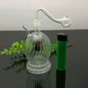 Rauchpfeifen Shisha Bong Glas Rig Öl Wasser Bongs Mini gestreifte runde Glocke Glas Wasser Rauchflasche