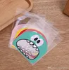 Mignon Big Teech Bouche Monster Sac en plastique De Mariage Anniversaire Cookie Candy Cadeau Cadeau Emballage Sacs Personnes Auto-adhésives Personnes Faveurs