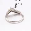 Real Silver Womens Crown Ring Fashion 925 Sterling Silver Engagement Ring Valentine039S Gils7463926의 날 선물