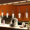 Hotel Luxe LED Dineren Woonkamer Hanglampen Lampen Glazen vaasflessen Licht Crystal Flowers Kroonluchters Bar Counter Restaurant