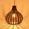 Lampy wisiorek Azja Południowo-Wschodnia Rattan Czosnek Jadalnia Sufit Lights Handmade Studium Restauracja Sala Cebulkowa Żyrandol Oprawy