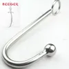 Beeger Sexy Slave Condage Hook Top Quality Hak analny ze stali nierdzewnej z ball Hole Metal Anal Plug Butt Anal Sex Toys Y18110802