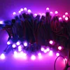 12mm LPD6803 LED Pixel Module Light, Okrągły kształt Smart Digital Full Color RGB LED Moduł podświetlenie, 50leds / String, DC5V Wejście, Wodoodporna IP68